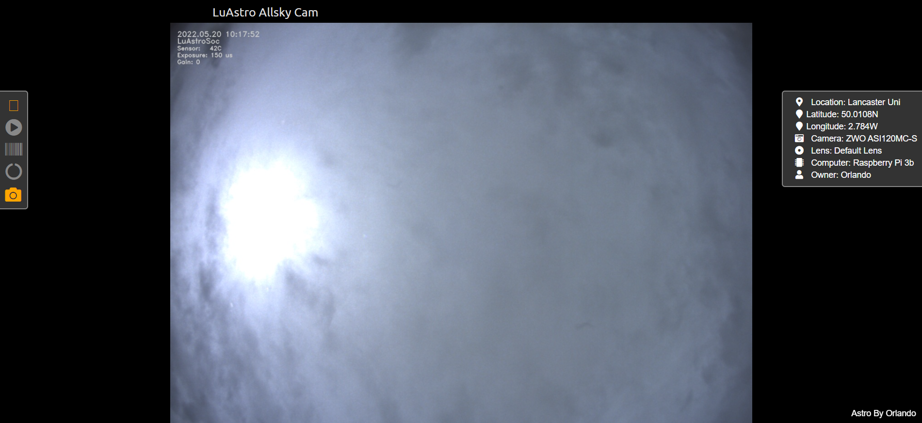 AllSky camera footage